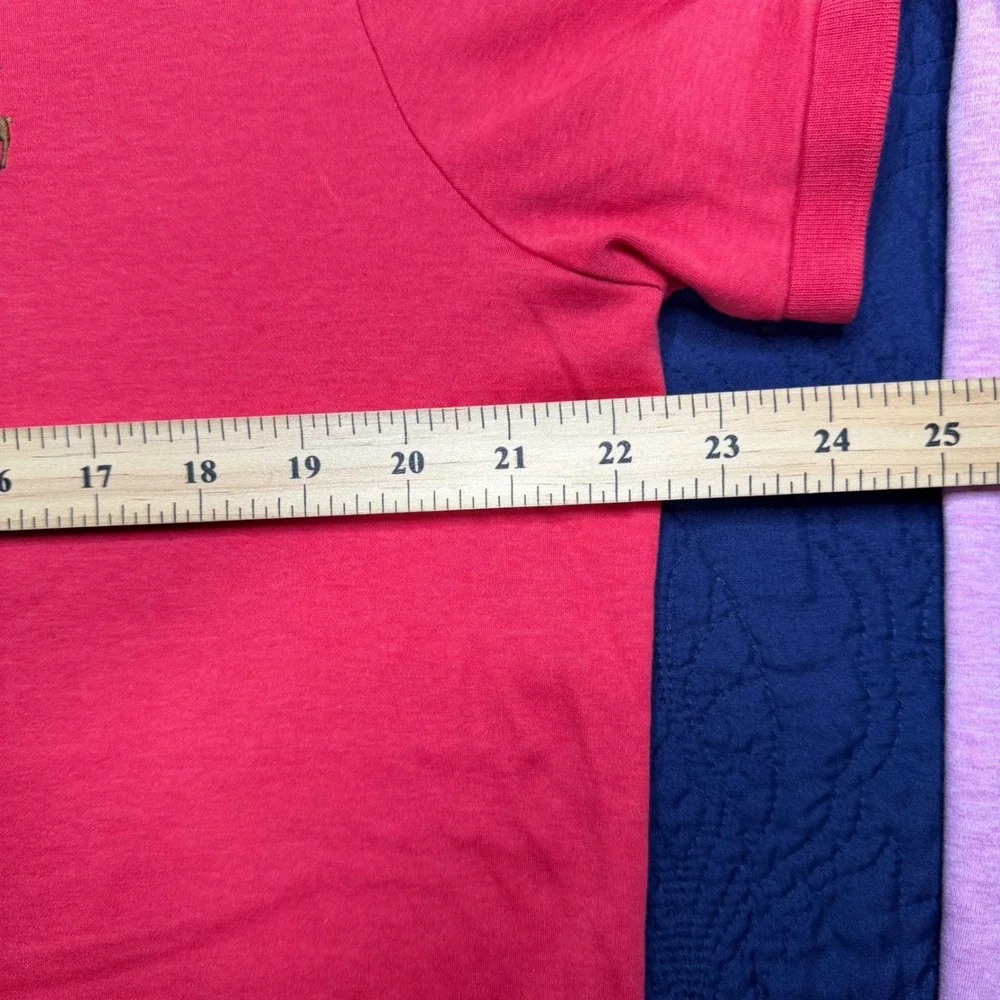 Polo Ralph Lauren  Custom Slim Fit Polo Shirt Lot Of 2 Pink Red Men's Large
